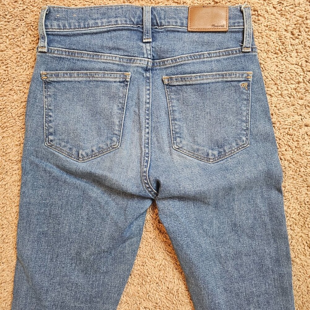 Madewell Jeans Womens 25 10" High Rise Skinny Ankle Button Fly Med Wash Preppy - Picture 6 of 11